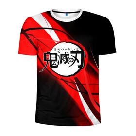 Мужская футболка 3D спортивная с принтом KIMETSU NO YAIBA , 100% полиэстер с улучшенными характеристиками | приталенный силуэт, круглая горловина, широкие плечи, сужается к линии бедра | demon slayer | kimetsu no yaiba | nezuko | shinobu | slayer | tanjiro | zenitsu | гию томиока | зенитцу | иноске хашибира | клинок рассекающий демонов | незуко | танджиро | шинобу кочо