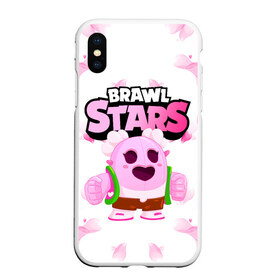 Чехол для iPhone XS Max матовый с принтом Sakura Spike Brawl Stars , Силикон | Область печати: задняя сторона чехла, без боковых панелей | Тематика изображения на принте: brawl | brawl stars | sakura spike | spike | бравл | бравл кактус | бравл старс | кактус | сакура спайк | спайк | спайк бравл старс