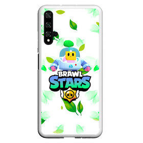 Чехол для Honor 20 с принтом Sprout Brawl Stars , Силикон | Область печати: задняя сторона чехла, без боковых панелей | brawl | brawl stars | sprout | бравл | бравл старс | росток | спраут | спраут brawl stars | спроут