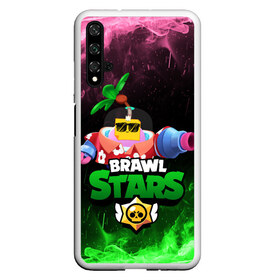 Чехол для Honor 20 с принтом СПРАУТ BRAWL STARS , Силикон | Область печати: задняя сторона чехла, без боковых панелей | brawl | brawl stars | brawl stars sprout | clash | sprout | tropical sprout | бравл старс | игра | мобильные игры | спраут | тропический спрут