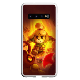 Чехол для Samsung Galaxy S10 с принтом ANIMAL CROSSING x DOOM ETERNAL , Силикон | Область печати: задняя сторона чехла, без боковых панелей | animal | crossing | doom | eternal | horizons | isabelle | new | nintendo | дум | дуум | изабель | кросинг | кроссинг | мем | мемы | нинтендо | нью | прикол | приколы | хорайзон | энимал | этернал | этэрнал