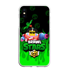 Чехол для iPhone XS Max матовый с принтом СПРАУТ BRAWL STARS , Силикон | Область печати: задняя сторона чехла, без боковых панелей | brawl | brawl stars | brawl stars sprout | clash | sprout | tropical sprout | бравл старс | игра | мобильные игры | спраут | тропический спрут