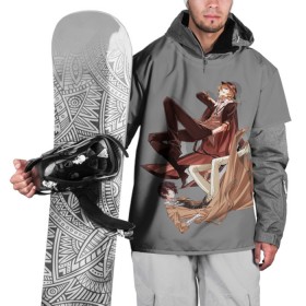 Накидка на куртку 3D с принтом Дазай и Чуя , 100% полиэстер |  | Тематика изображения на принте: bungou stray dogs | аниме | великие из бродячих псов | дазай и чуя