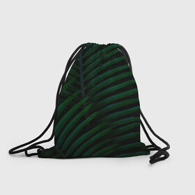 Рюкзак-мешок 3D с принтом Пальмовые листья , 100% полиэстер | плотность ткани — 200 г/м2, размер — 35 х 45 см; лямки — толстые шнурки, застежка на шнуровке, без карманов и подкладки | пальмы | папоротник | тропики