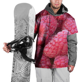 Накидка на куртку 3D с принтом Очень много малины , 100% полиэстер |  | Тематика изображения на принте: плоды | ягоды