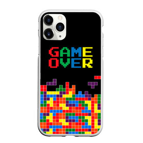 Чехол для iPhone 11 Pro Max матовый с принтом ТЕТРИС , Силикон |  | 8 bit | block | game | game over | tetris | детсво | игра | игрок | кубики | ностальгия | тетрис