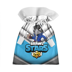 Подарочный 3D мешок с принтом BRAWL STARS CROW , 100% полиэстер | Размер: 29*39 см | Тематика изображения на принте: 8 bit | 8 бит | bibi | brawl stars | crow | el brown | leon | leon shark | max | mr.p | sally leon | shark | stars | virus | werewolf | акула | биби | вирус | ворон | леон | оборотень | пингвин