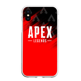 Чехол для iPhone XS Max матовый с принтом APEX LEGENDS , Силикон | Область печати: задняя сторона чехла, без боковых панелей | apex | apex legends | battle | battle royal | bloodhound | titanfall | wraith | апекс | апекс легендс | батл рояль | битва | война | каустик | королевская битва