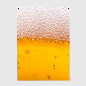 Постер с принтом ЖИВОЕ ПЕННОЕ , 100% бумага
 | бумага, плотность 150 мг. Матовая, но за счет высокого коэффициента гладкости имеет небольшой блеск и дает на свету блики, но в отличии от глянцевой бумаги не покрыта лаком | beer | бир | напитки | пенное