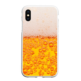 Чехол для iPhone XS Max матовый с принтом ПИВО , Силикон | Область печати: задняя сторона чехла, без боковых панелей | beer | textures | бир | напитки | пенное | текстуры | фон