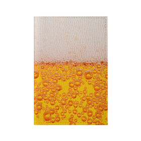 Обложка для паспорта матовая кожа с принтом ПИВО , натуральная матовая кожа | размер 19,3 х 13,7 см; прозрачные пластиковые крепления | Тематика изображения на принте: beer | textures | бир | напитки | пенное | текстуры | фон