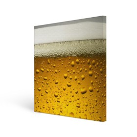 Холст квадратный с принтом ПИВО , 100% ПВХ |  | Тематика изображения на принте: beer | textures | бир | напитки | пенное | текстуры | фон