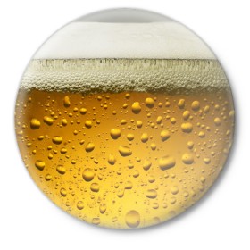 Значок с принтом ПИВО ,  металл | круглая форма, металлическая застежка в виде булавки | Тематика изображения на принте: beer | textures | бир | напитки | пенное | текстуры | фон