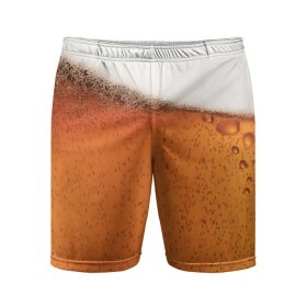 Мужские шорты спортивные с принтом ПИВО! ,  |  | beer | textures | бир | напитки | пенное | текстуры | фон