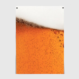 Постер с принтом ПИВО! , 100% бумага
 | бумага, плотность 150 мг. Матовая, но за счет высокого коэффициента гладкости имеет небольшой блеск и дает на свету блики, но в отличии от глянцевой бумаги не покрыта лаком | beer | textures | бир | напитки | пенное | текстуры | фон