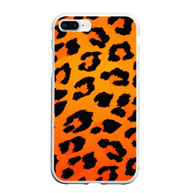 Чехол для iPhone 7Plus/8 Plus матовый с принтом JAGUAR GOLD , Силикон | Область печати: задняя сторона чехла, без боковых панелей | cat | jaguar | leopard | yaguar | дикая кошка | животные | кошка | леопард | пятна животного | текстура | шерсть | ягуар