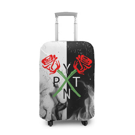 Чехол для чемодана 3D с принтом PAYTON MOORMEIER - ТИКТОК , 86% полиэфир, 14% спандекс | двустороннее нанесение принта, прорези для ручек и колес | flower | payton moormeier | roses | tiktok | автограф payton | блогер | пейтон | пейтон моормиер | розы | тикток | тиктокер | цветы | ютубер