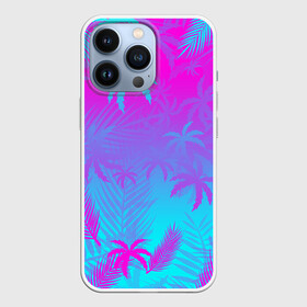 Чехол для iPhone 13 Pro с принтом НЕОНОВЫЕ ПАЛЬМЫ | NEON PALM TREES | TROPICAL ,  |  | hotline miami | neon | new retro wave | outrun | outrun electro | palmen | retro | retrowave | summer | synth | synthwave | tropical | лето | неон | пальмы | ретро | тропики | хотлайн майами