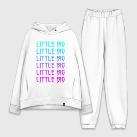 Женский костюм хлопок Oversize с принтом LITTLE BIG | ЛИТЛ БИГ (Z) ,  |  | gokk | little | little big | uno | евровидение 2020 | ильич | илья | литл биг | литлбиг | литтл биг | маленький большой | панк поп рэйв | прусикин | рейв | рэп | таюрская | уно