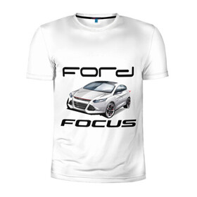 Мужская футболка 3D спортивная с принтом FORD , 100% полиэстер с улучшенными характеристиками | приталенный силуэт, круглая горловина, широкие плечи, сужается к линии бедра | focus | ford | авто | гонки | машина | тачка | фокус | форд