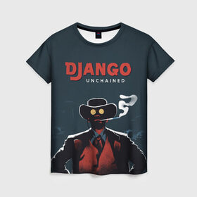 Женская футболка 3D с принтом Django , 100% полиэфир ( синтетическое хлопкоподобное полотно) | прямой крой, круглый вырез горловины, длина до линии бедер | Тематика изображения на принте: django | tarantino | джанго | джанго освобожденный | тарантино