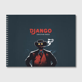 Альбом для рисования с принтом Django , 100% бумага
 | матовая бумага, плотность 200 мг. | Тематика изображения на принте: django | tarantino | джанго | джанго освобожденный | тарантино