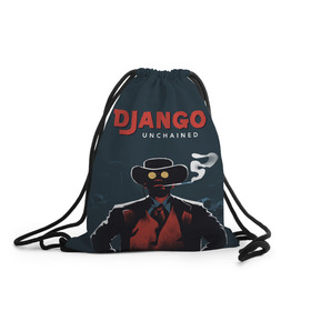 Рюкзак-мешок 3D с принтом Django , 100% полиэстер | плотность ткани — 200 г/м2, размер — 35 х 45 см; лямки — толстые шнурки, застежка на шнуровке, без карманов и подкладки | django | tarantino | джанго | джанго освобожденный | тарантино