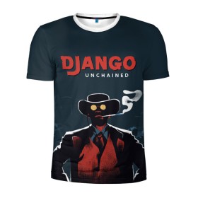 Мужская футболка 3D спортивная с принтом Django , 100% полиэстер с улучшенными характеристиками | приталенный силуэт, круглая горловина, широкие плечи, сужается к линии бедра | django | tarantino | джанго | джанго освобожденный | тарантино