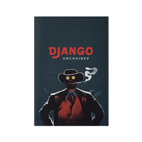 Обложка для паспорта матовая кожа с принтом Django , натуральная матовая кожа | размер 19,3 х 13,7 см; прозрачные пластиковые крепления | Тематика изображения на принте: django | tarantino | джанго | джанго освобожденный | тарантино