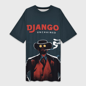 Платье-футболка 3D с принтом Django ,  |  | django | tarantino | джанго | джанго освобожденный | тарантино