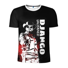 Мужская футболка 3D спортивная с принтом Django , 100% полиэстер с улучшенными характеристиками | приталенный силуэт, круглая горловина, широкие плечи, сужается к линии бедра | django | tarantino | джанго | джанго освобожденный | тарантино