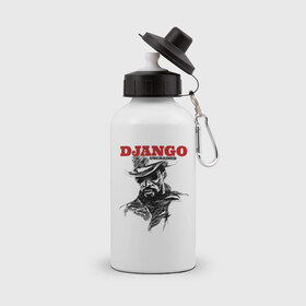 Бутылка спортивная с принтом Django , металл | емкость — 500 мл, в комплекте две пластиковые крышки и карабин для крепления | Тематика изображения на принте: django | tarantino | джанго | джанго освобожденный | тарантино