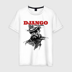 Мужская футболка хлопок с принтом Django , 100% хлопок | прямой крой, круглый вырез горловины, длина до линии бедер, слегка спущенное плечо. | django | tarantino | джанго | джанго освобожденный | тарантино