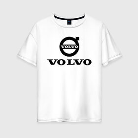 Женская футболка хлопок Oversize с принтом VOLVO , 100% хлопок | свободный крой, круглый ворот, спущенный рукав, длина до линии бедер
 | abstract | auto | brand | car | geometry | sport | texture | volvo | абстракция | авто | автомобильные | бренд | вольва | вольво | геометрия | классика | машины | модные | спорт | стиль | текстура