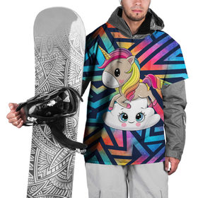 Накидка на куртку 3D с принтом Единорог - радуга , 100% полиэстер |  | Тематика изображения на принте: венок | единорог | единорог девочка | единорожка | животные | милая | пони | рисунок | цветочки | цветы