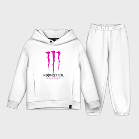 Детский костюм хлопок Oversize с принтом MONSTER ENERGY ,  |  | black monster | bmx | claw | cybersport | energy | monster | monster energy | moto | motocross | race | sport | киберспорт | когти | монстер энерджи | монстр | мото | мотокросс | ралли | скейтбординг | спорт | т | энергия