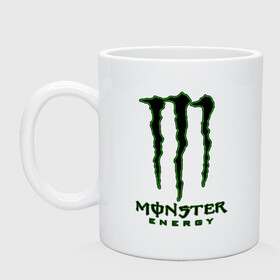 Кружка керамическая с принтом MONSTER ENERGY , керамика | объем — 330 мл, диаметр — 80 мм. Принт наносится на бока кружки, можно сделать два разных изображения | Тематика изображения на принте: black monster | bmx | claw | cybersport | energy | monster | monster energy | moto | motocross | race | sport | киберспорт | когти | монстер энерджи | монстр | мото | мотокросс | ралли | скейтбординг | спорт | т | энергия