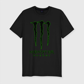 Мужская футболка хлопок Slim с принтом MONSTER ENERGY , 92% хлопок, 8% лайкра | приталенный силуэт, круглый вырез ворота, длина до линии бедра, короткий рукав | Тематика изображения на принте: black monster | bmx | claw | cybersport | energy | monster | monster energy | moto | motocross | race | sport | киберспорт | когти | монстер энерджи | монстр | мото | мотокросс | ралли | скейтбординг | спорт | т | энергия