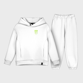 Детский костюм хлопок Oversize с принтом MONSTER ENERGY ,  |  | black monster | bmx | claw | cybersport | energy | monster | monster energy | moto | motocross | race | sport | киберспорт | когти | монстер энерджи | монстр | мото | мотокросс | ралли | скейтбординг | спорт | т | энергия