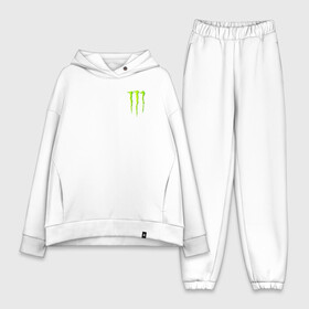 Женский костюм хлопок Oversize с принтом MONSTER ENERGY ,  |  | black monster | bmx | claw | cybersport | energy | monster | monster energy | moto | motocross | race | sport | киберспорт | когти | монстер энерджи | монстр | мото | мотокросс | ралли | скейтбординг | спорт | т | энергия