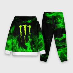 Детский костюм 3D (с толстовкой) с принтом MONSTER ENERGY ,  |  | black monster | bmx | claw | cybersport | energy | monster | monster energy | moto | motocross | race | sport | киберспорт | когти | монстер энерджи | монстр | мото | мотокросс | ралли | скейтбординг | спорт | т | энергия