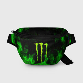 Поясная сумка 3D с принтом MONSTER ENERGY , 100% полиэстер | плотная ткань, ремень с регулируемой длиной, внутри несколько карманов для мелочей, основное отделение и карман с обратной стороны сумки застегиваются на молнию | black monster | bmx | claw | cybersport | energy | monster | monster energy | moto | motocross | race | sport | киберспорт | когти | монстер энерджи | монстр | мото | мотокросс | ралли | скейтбординг | спорт | т | энергия