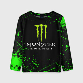 Детский лонгслив 3D с принтом MONSTER ENERGY , 100% полиэстер | длинные рукава, круглый вырез горловины, полуприлегающий силуэт
 | black monster | bmx | claw | cybersport | energy | monster | monster energy | moto | motocross | race | sport | киберспорт | когти | монстер энерджи | монстр | мото | мотокросс | ралли | скейтбординг | спорт | т | энергия