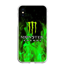 Чехол для iPhone XS Max матовый с принтом MONSTER ENERGY , Силикон | Область печати: задняя сторона чехла, без боковых панелей | black monster | bmx | claw | cybersport | energy | monster | monster energy | moto | motocross | race | sport | киберспорт | когти | монстер энерджи | монстр | мото | мотокросс | ралли | скейтбординг | спорт | т | энергия