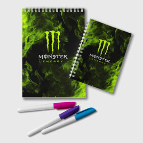 Блокнот с принтом MONSTER ENERGY , 100% бумага | 48 листов, плотность листов — 60 г/м2, плотность картонной обложки — 250 г/м2. Листы скреплены удобной пружинной спиралью. Цвет линий — светло-серый
 | black monster | bmx | claw | cybersport | energy | monster | monster energy | moto | motocross | race | sport | киберспорт | когти | монстер энерджи | монстр | мото | мотокросс | ралли | скейтбординг | спорт | т | энергия