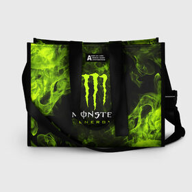 Сумка-шоппер 3D с принтом MONSTER ENERGY , 100% полиэстер | застегивается на металлическую кнопку; внутренний карман застегивается на молнию. Стенки укреплены специальным мягким материалом, чтобы защитить содержимое от несильных ударов
 | black monster | bmx | claw | cybersport | energy | monster | monster energy | moto | motocross | race | sport | киберспорт | когти | монстер энерджи | монстр | мото | мотокросс | ралли | скейтбординг | спорт | т | энергия