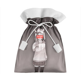 Подарочный 3D мешок с принтом Senpai, , 100% полиэстер | Размер: 29*39 см | senpai | аниме | девушка