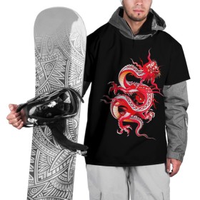 Накидка на куртку 3D с принтом Дракон , 100% полиэстер |  | Тематика изображения на принте: арт | дракон | дракоша | животные | картинка | китайский дракон | красный дракон | рисунок | японский дракон | ящер