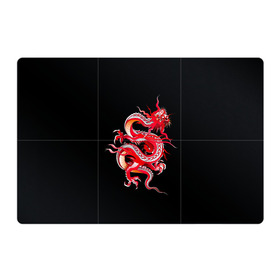 Магнитный плакат 3Х2 с принтом Дракон , Полимерный материал с магнитным слоем | 6 деталей размером 9*9 см | арт | дракон | дракоша | животные | картинка | китайский дракон | красный дракон | рисунок | японский дракон | ящер