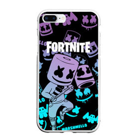 Чехол для iPhone 7Plus/8 Plus матовый с принтом FORTNITE MARSHMELLO , Силикон | Область печати: задняя сторона чехла, без боковых панелей | archetype | fortnite | fortnite x | game | ikonik | marshmello | raven | архетип | ворон | игра | иконик | маршмелло | фортнайт